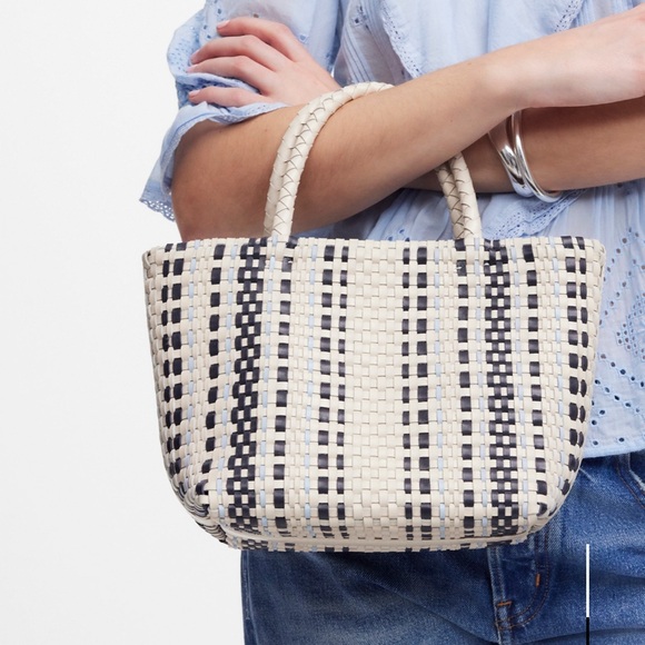 New Madewell HandWoven Leather Mini Tote Bag - Picture 3 of 3
